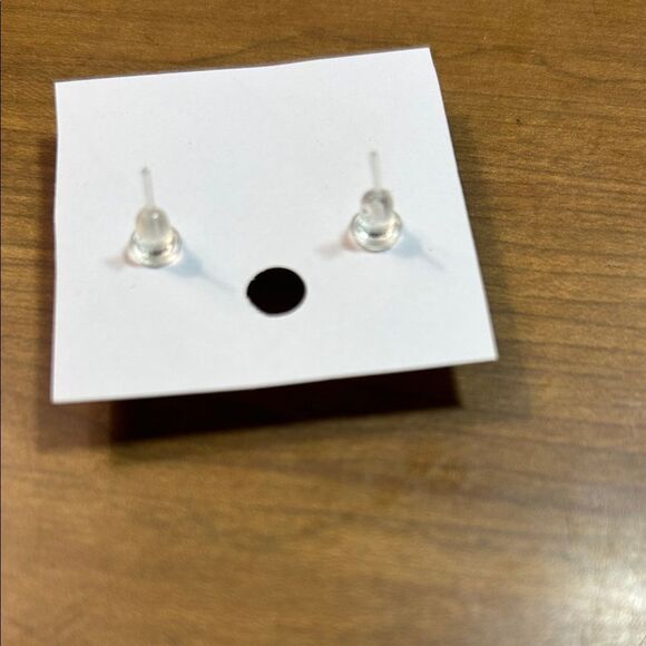 Elegant Blue Stud Earrings - Picture 3 of 3